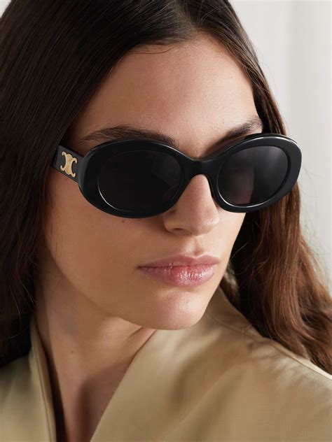 celine triomphe sunglasses used|TRIOMPHE XL 01 SUNGLASSES IN ACETATE .